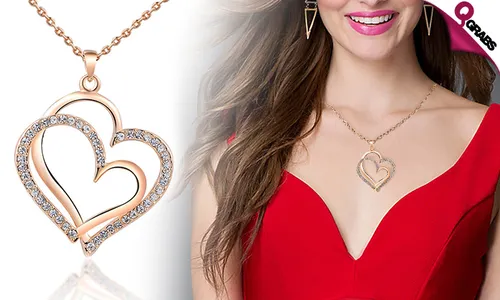 Double Heart Necklaces!